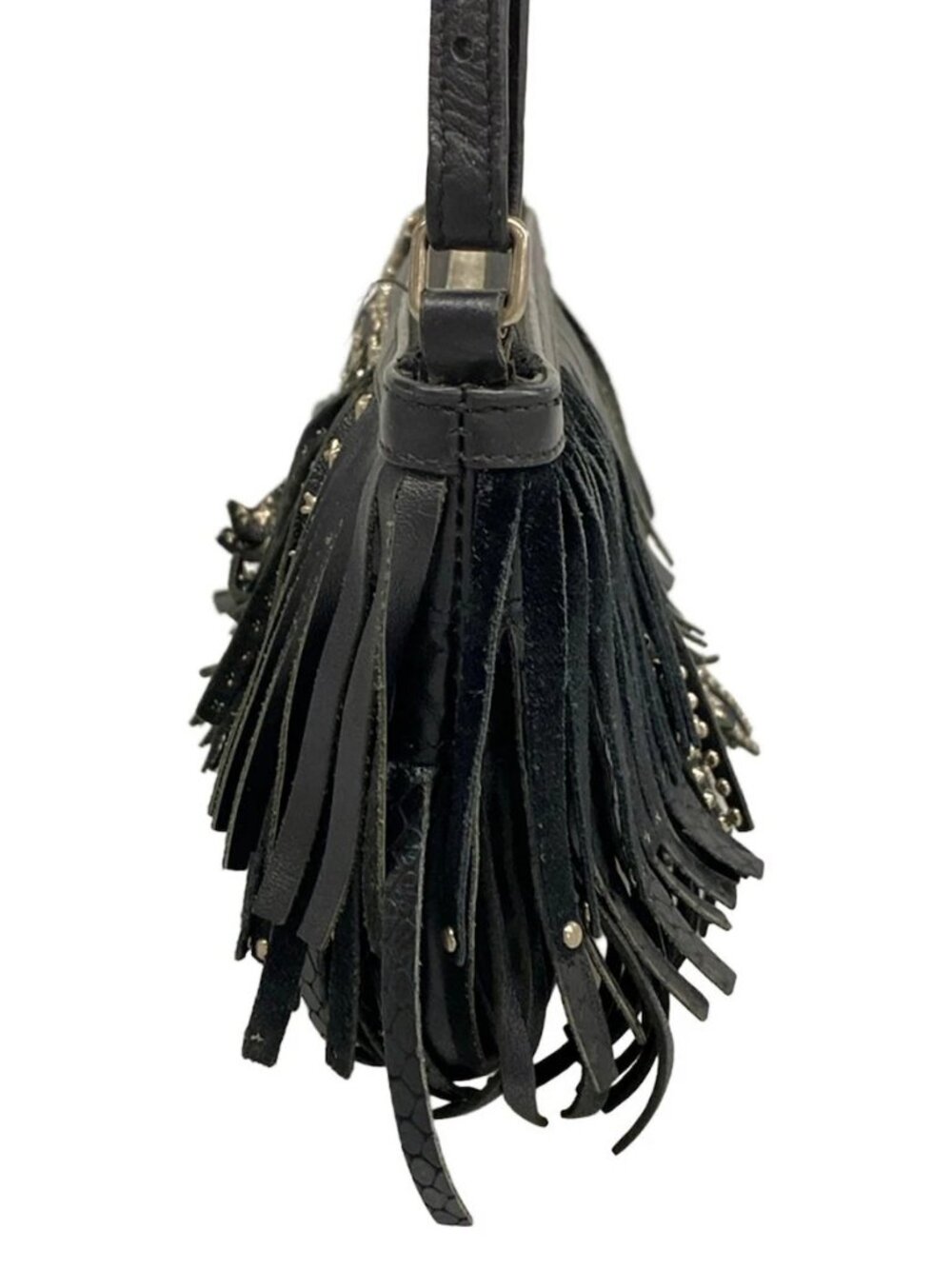 SAINT LAURENT PARIS 413183 Black Leather Shoulder Bag - Picture 4 of 15